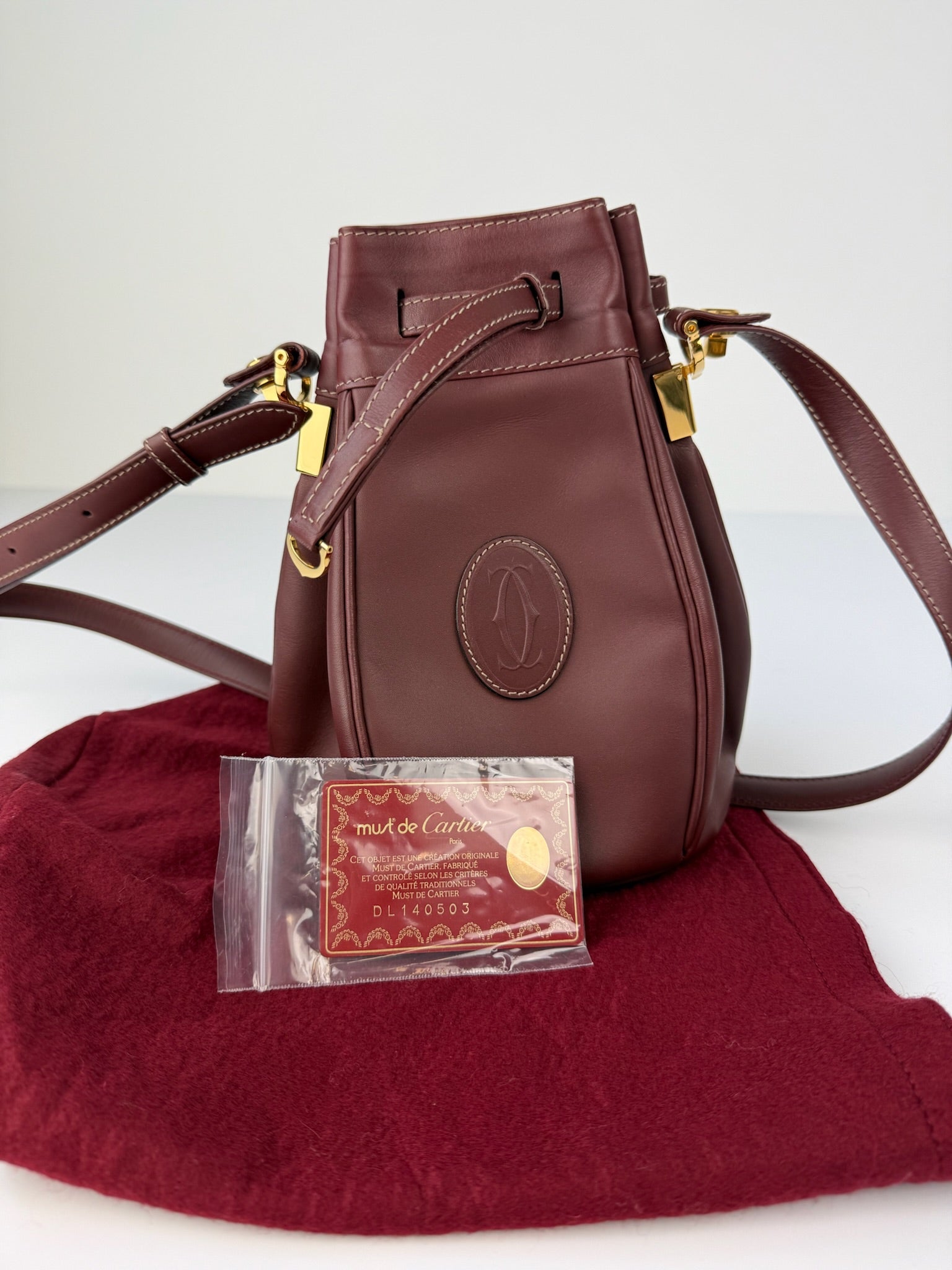 CARTIER MUST DE CARTIER SHOULDERBAG PURSE