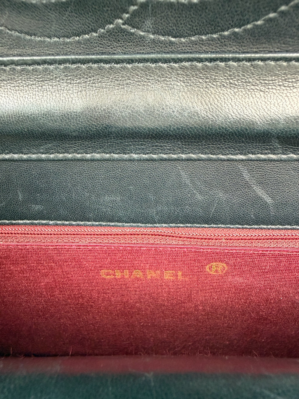 CHANEL MATELASSE HALF MOON DOUBLE FLAP CHAIN SHOULDERBAG