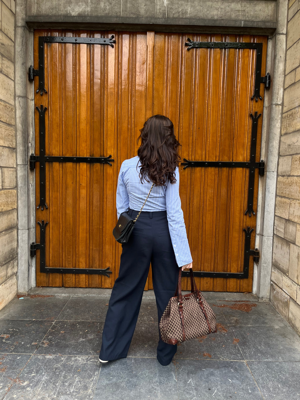 CELINE MACADAM/TRIOMPHE MONOGRAM TOTE