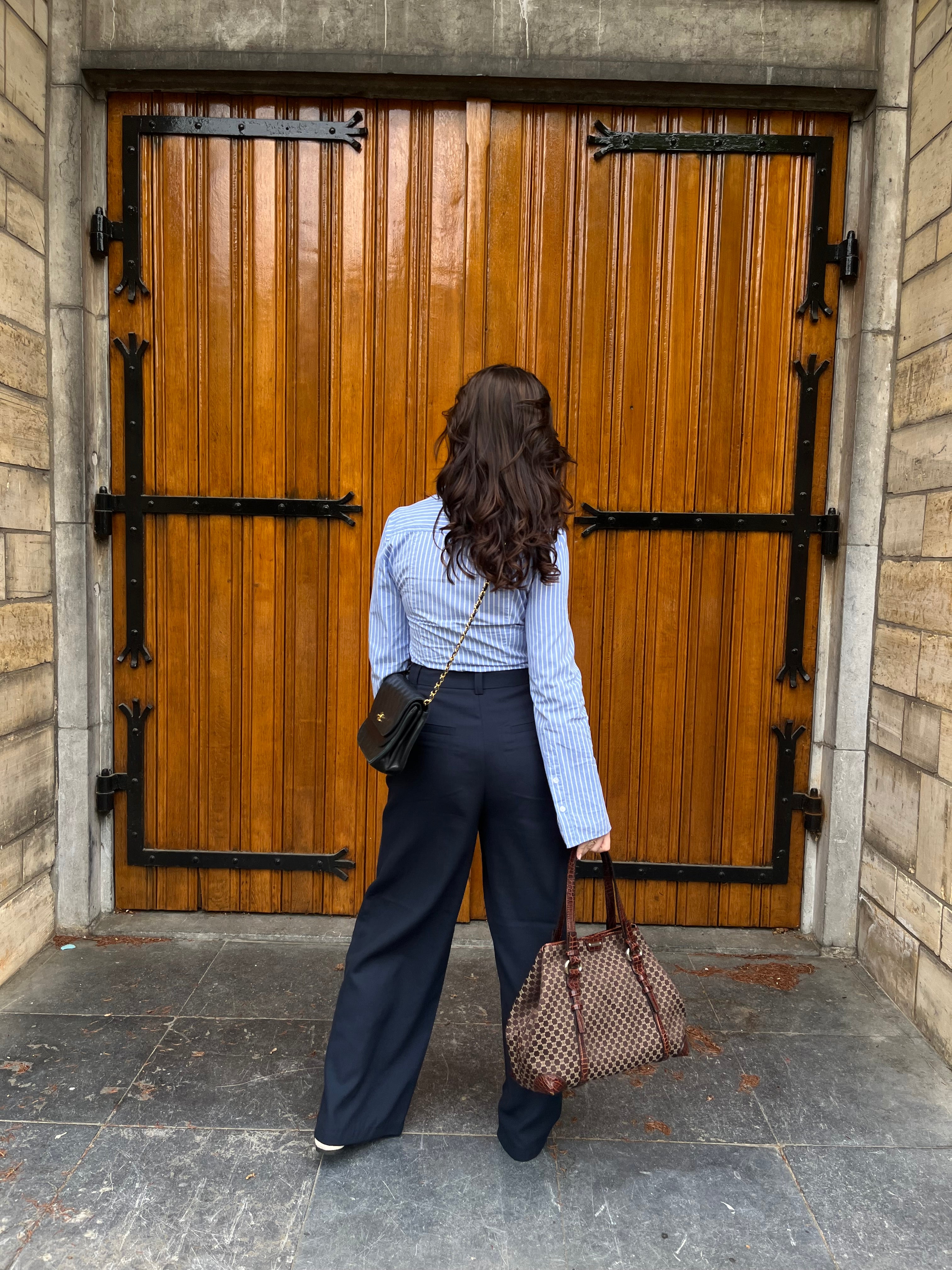 CELINE MACADAM/TRIOMPHE MONOGRAM TOTE