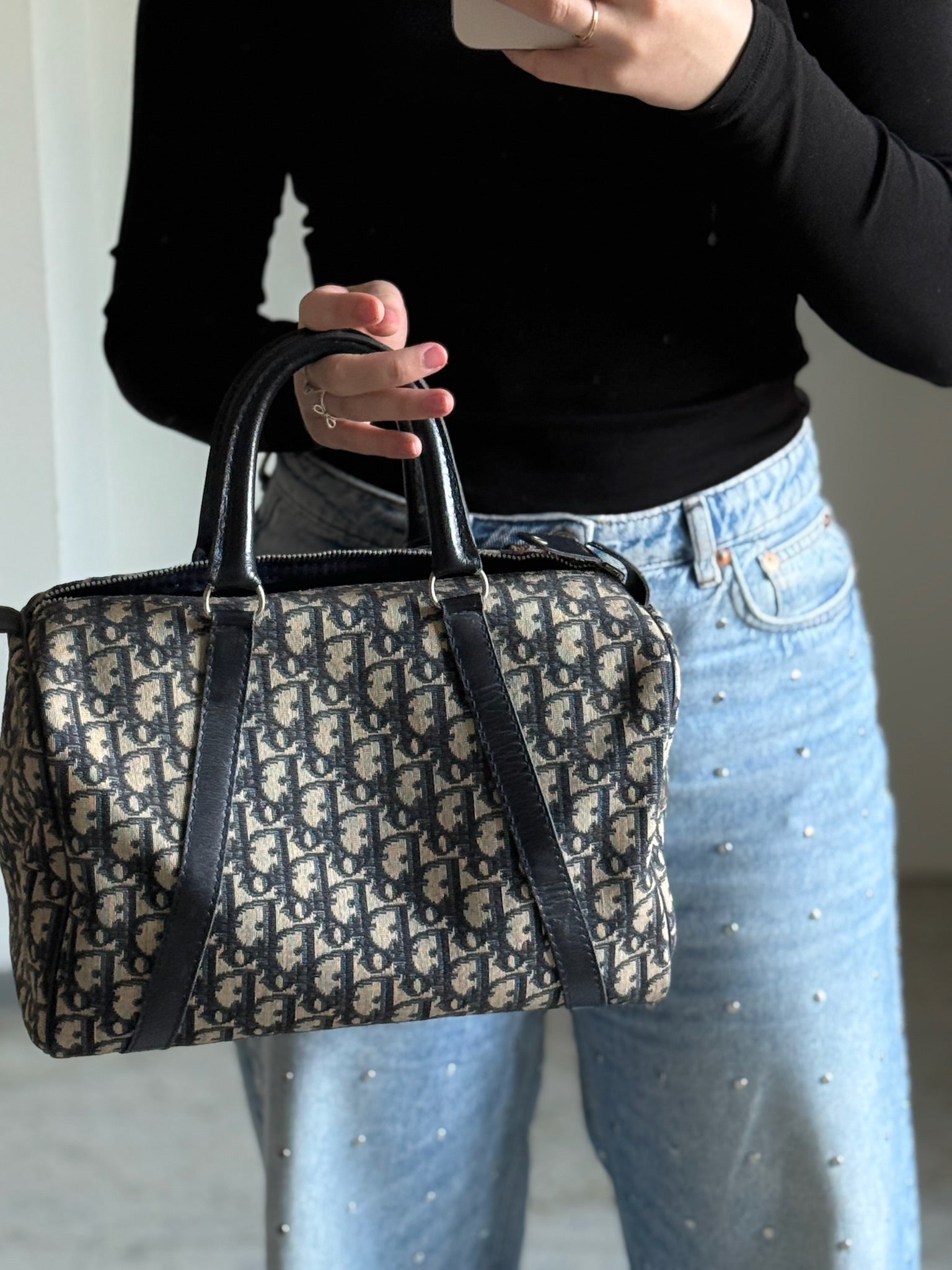 DIOR TROTTER MINI BOSTON BAG