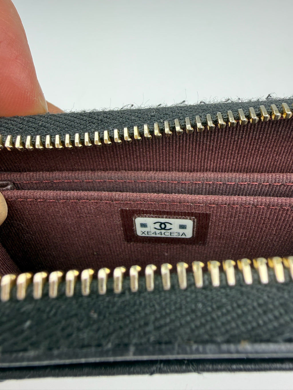 CHANEL ZIPPED COIN CARD HOLDER WALLET