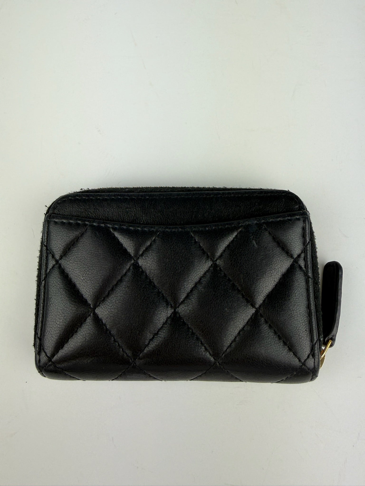 CHANEL ZIPPED COIN CARD HOLDER WALLET
