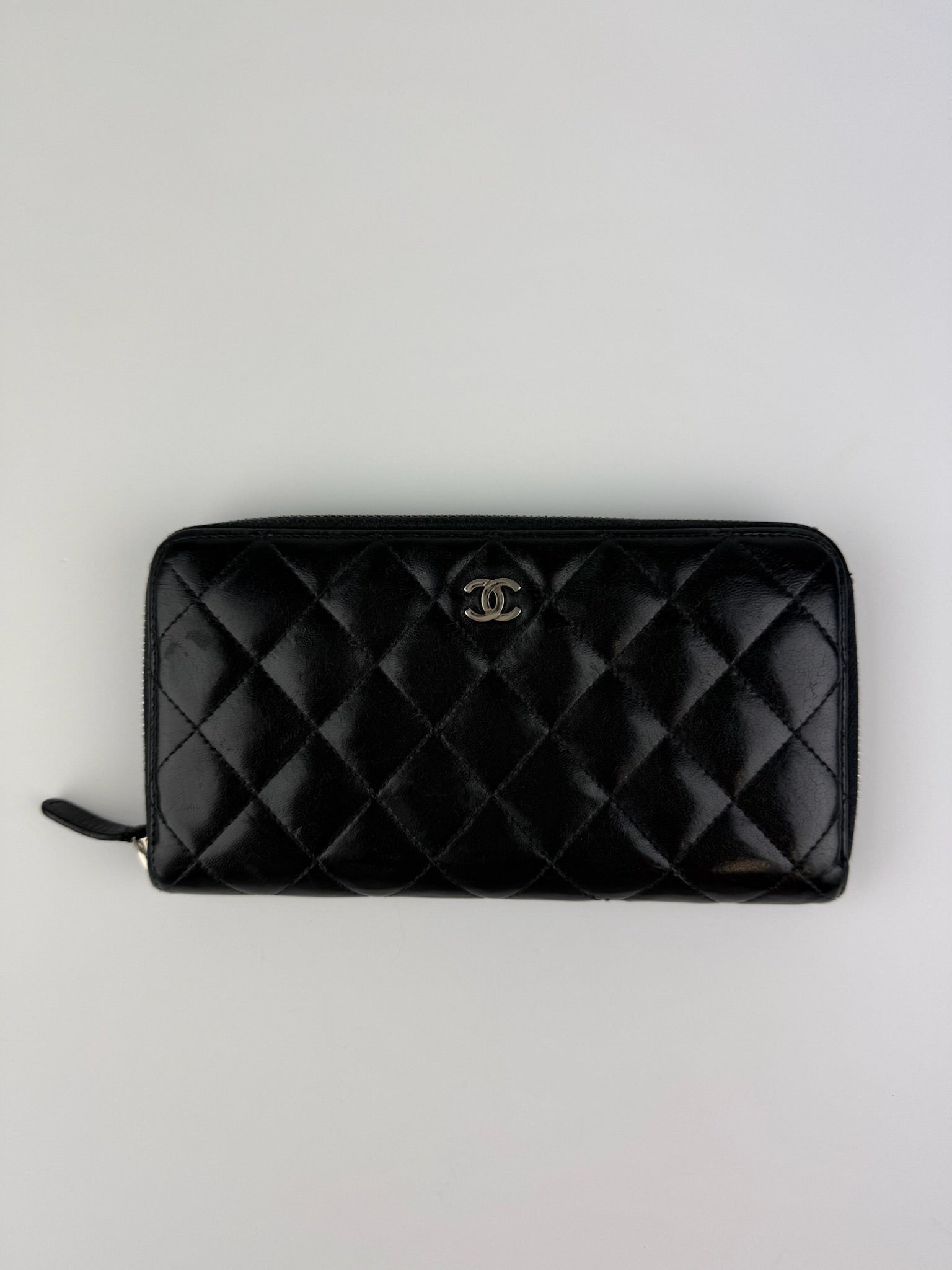 CHANEL ZIP AROUND LONG WALLET