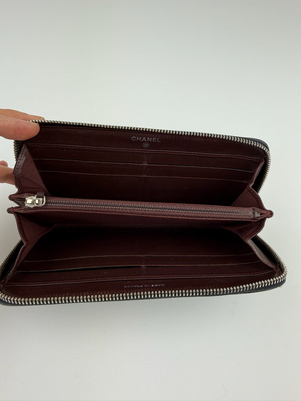 CHANEL ZIP AROUND LONG WALLET