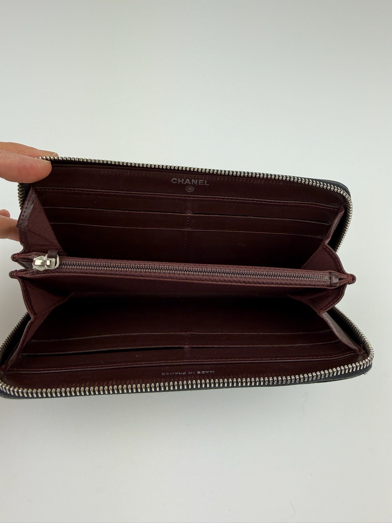 CHANEL ZIP AROUND LONG WALLET