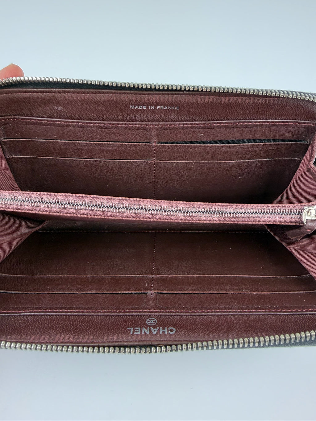 CHANEL ZIP AROUND LONG WALLET