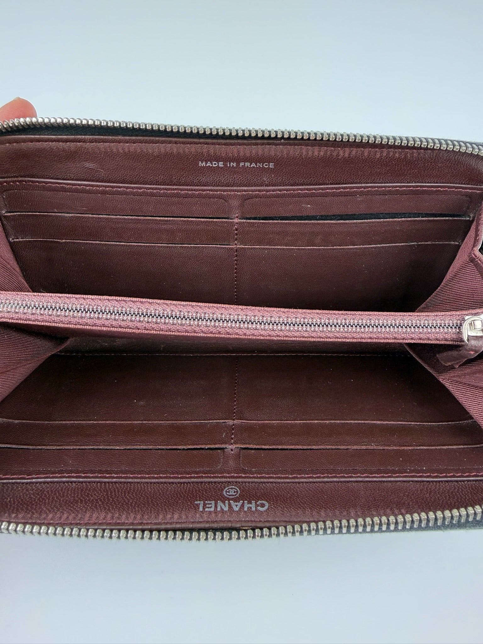 CHANEL ZIP AROUND LONG WALLET