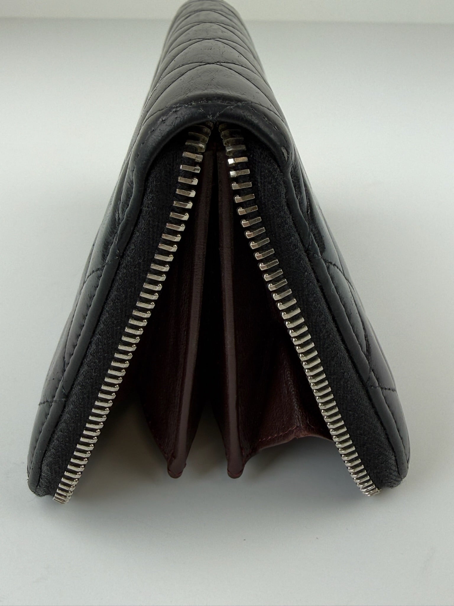 CHANEL ZIP AROUND LONG WALLET