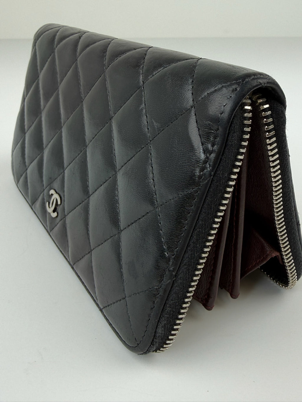 CHANEL ZIP AROUND LONG WALLET