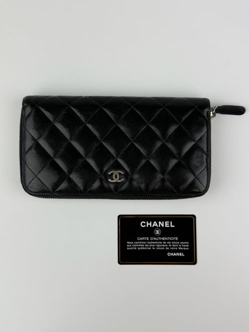 CHANEL ZIP AROUND LONG WALLET