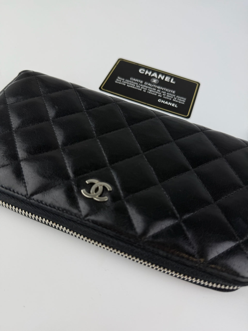 CHANEL ZIP AROUND LONG WALLET