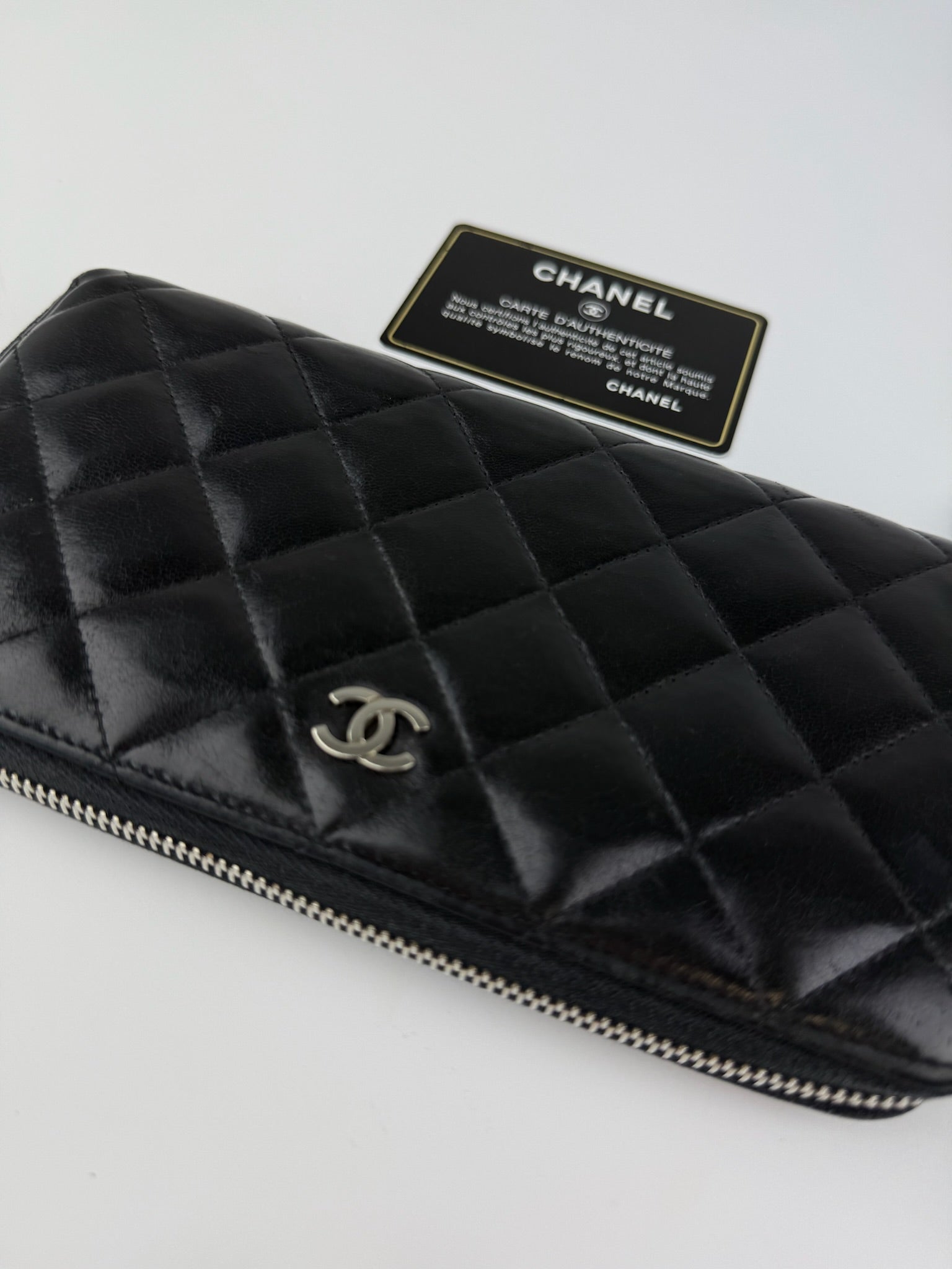 CHANEL ZIP AROUND LONG WALLET