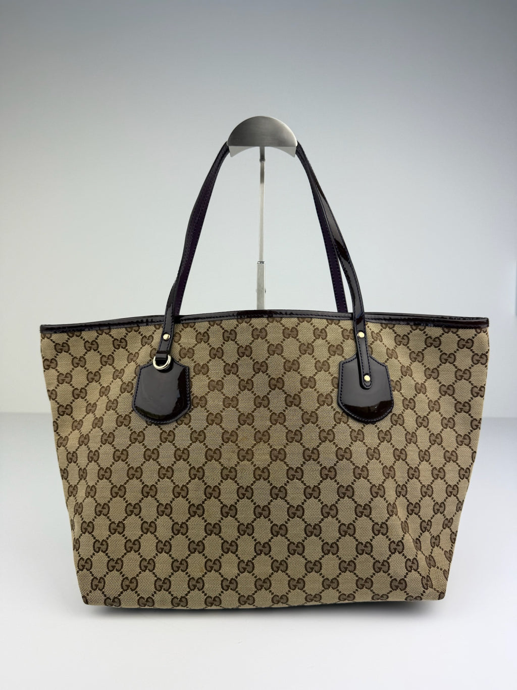 GUCCI SCHOULDER/TOTE BAG PATENT LEATHER