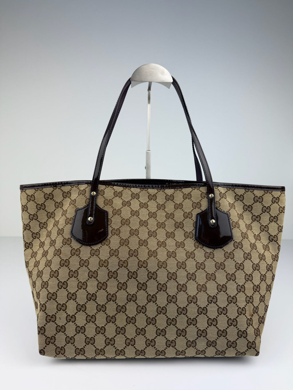 GUCCI SCHOULDER/TOTE BAG PATENT LEATHER