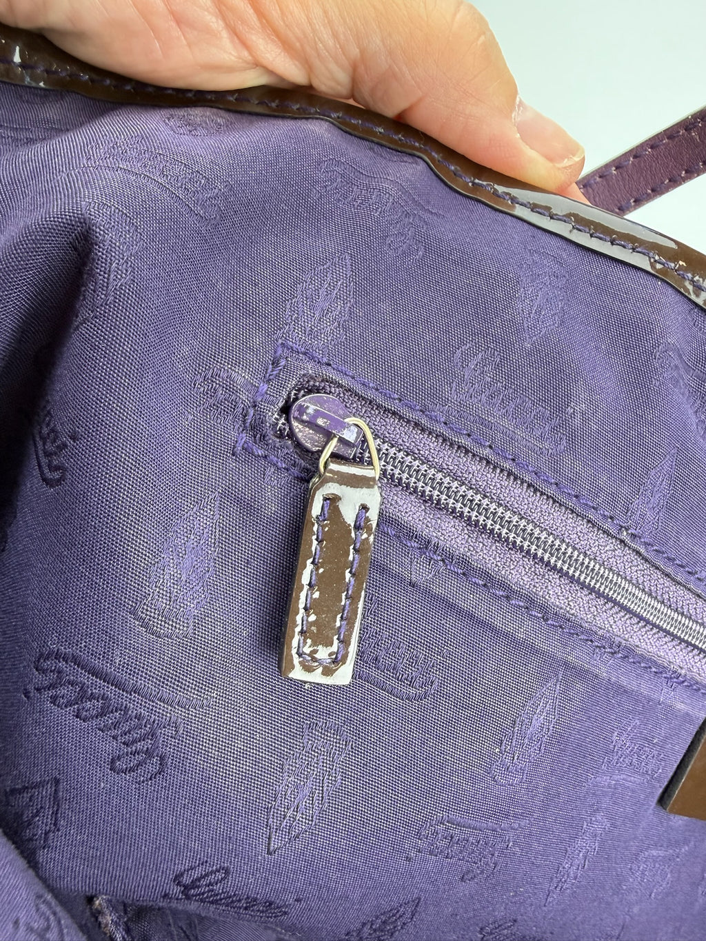 GUCCI SCHOULDER/TOTE BAG PATENT LEATHER