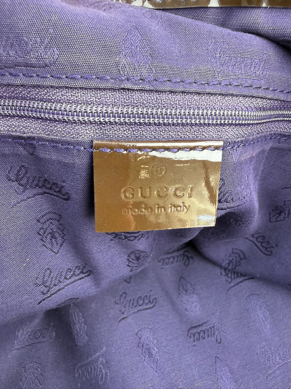 GUCCI SCHOULDER/TOTE BAG PATENT LEATHER