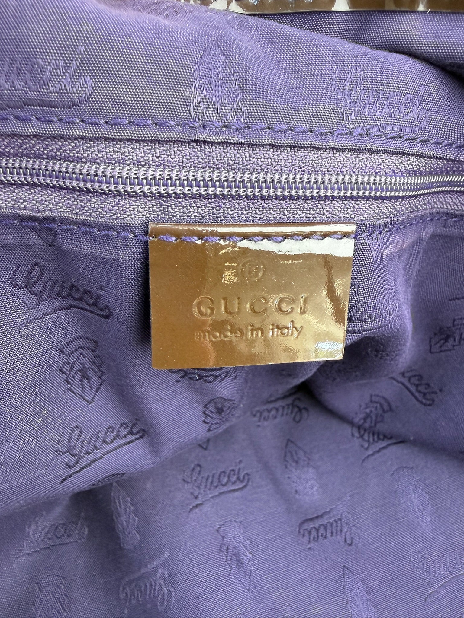 GUCCI SCHOULDER/TOTE BAG PATENT LEATHER