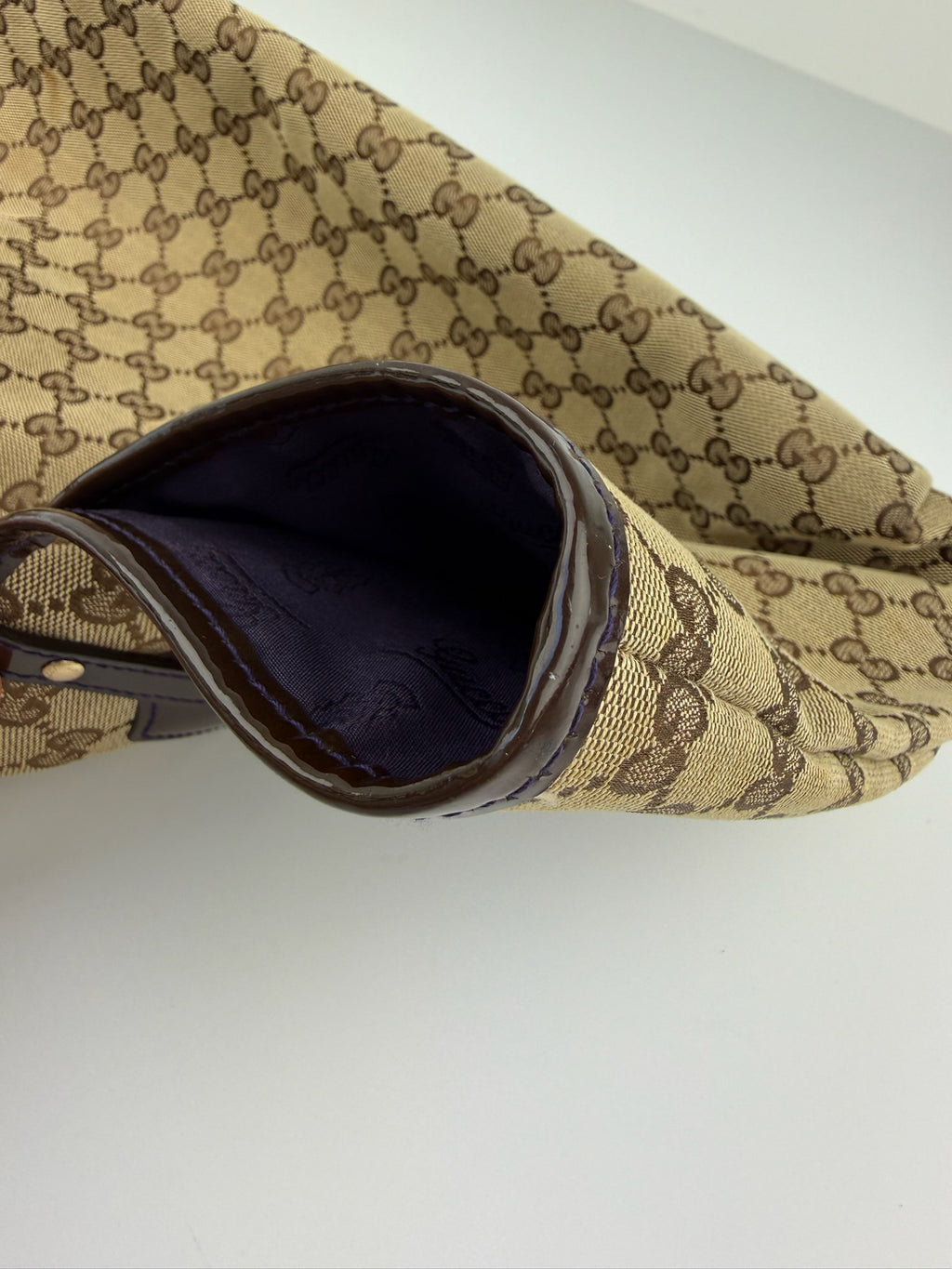 GUCCI SCHOULDER/TOTE BAG PATENT LEATHER