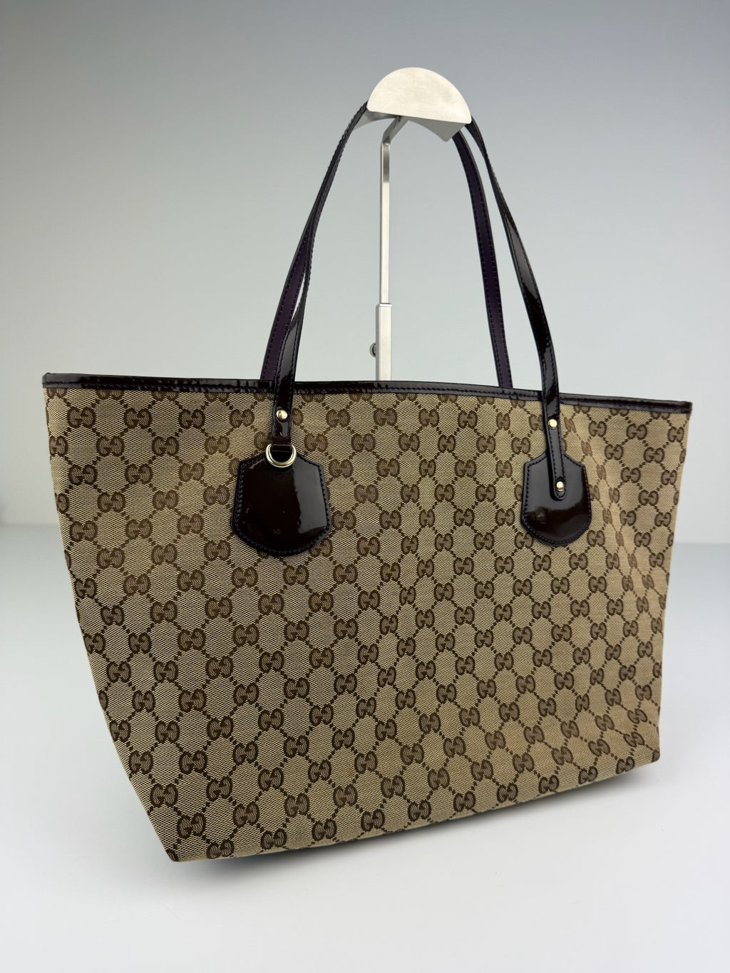GUCCI SCHOULDER/TOTE BAG PATENT LEATHER