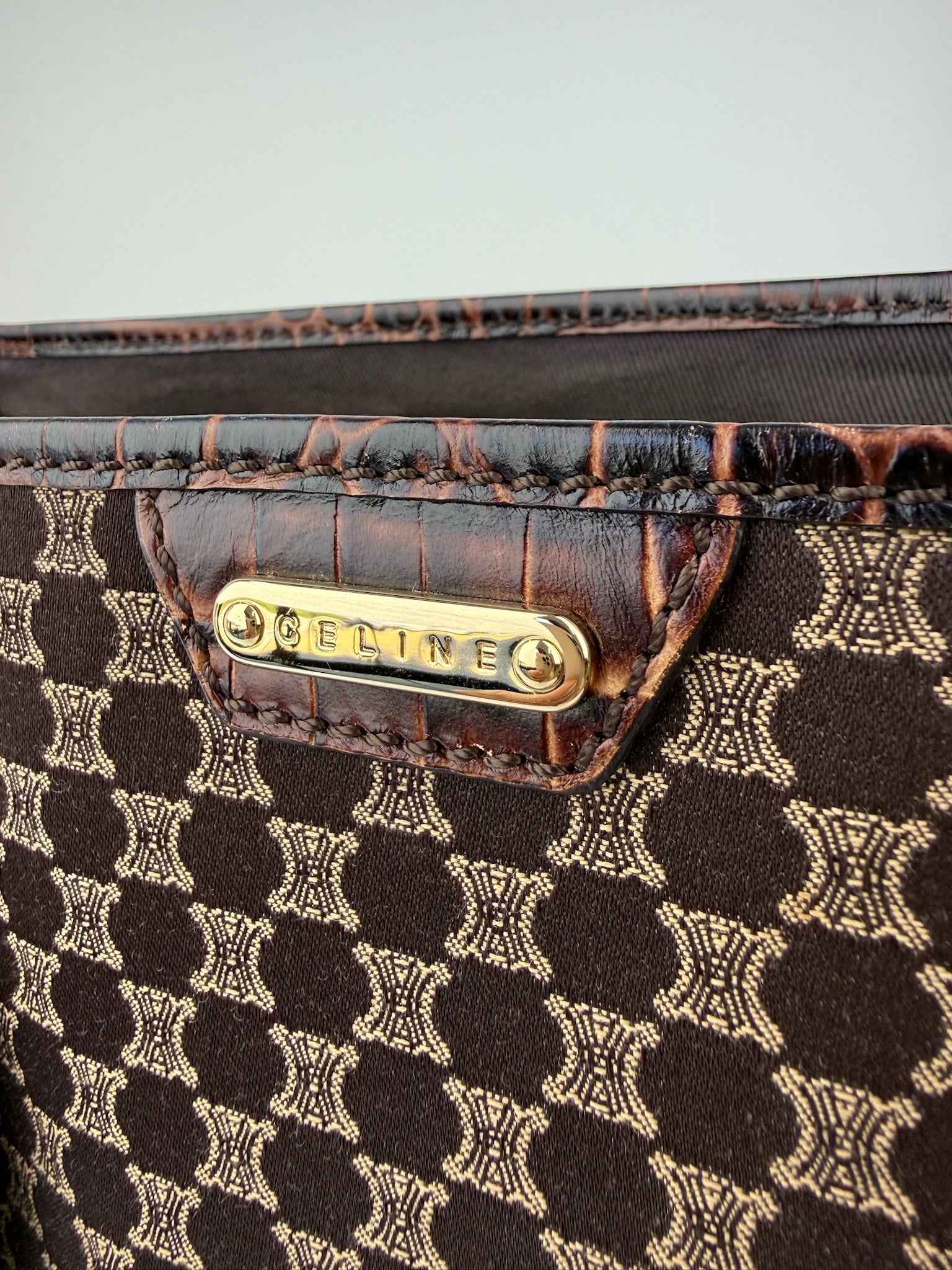 CELINE MACADAM/TRIOMPHE TOTE