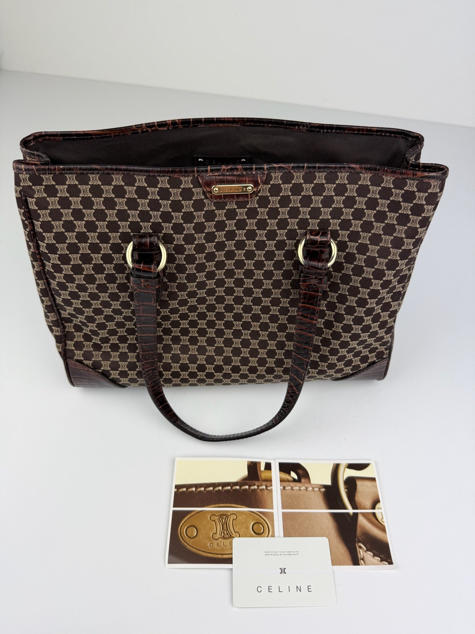 CELINE MACADAM/TRIOMPHE TOTE