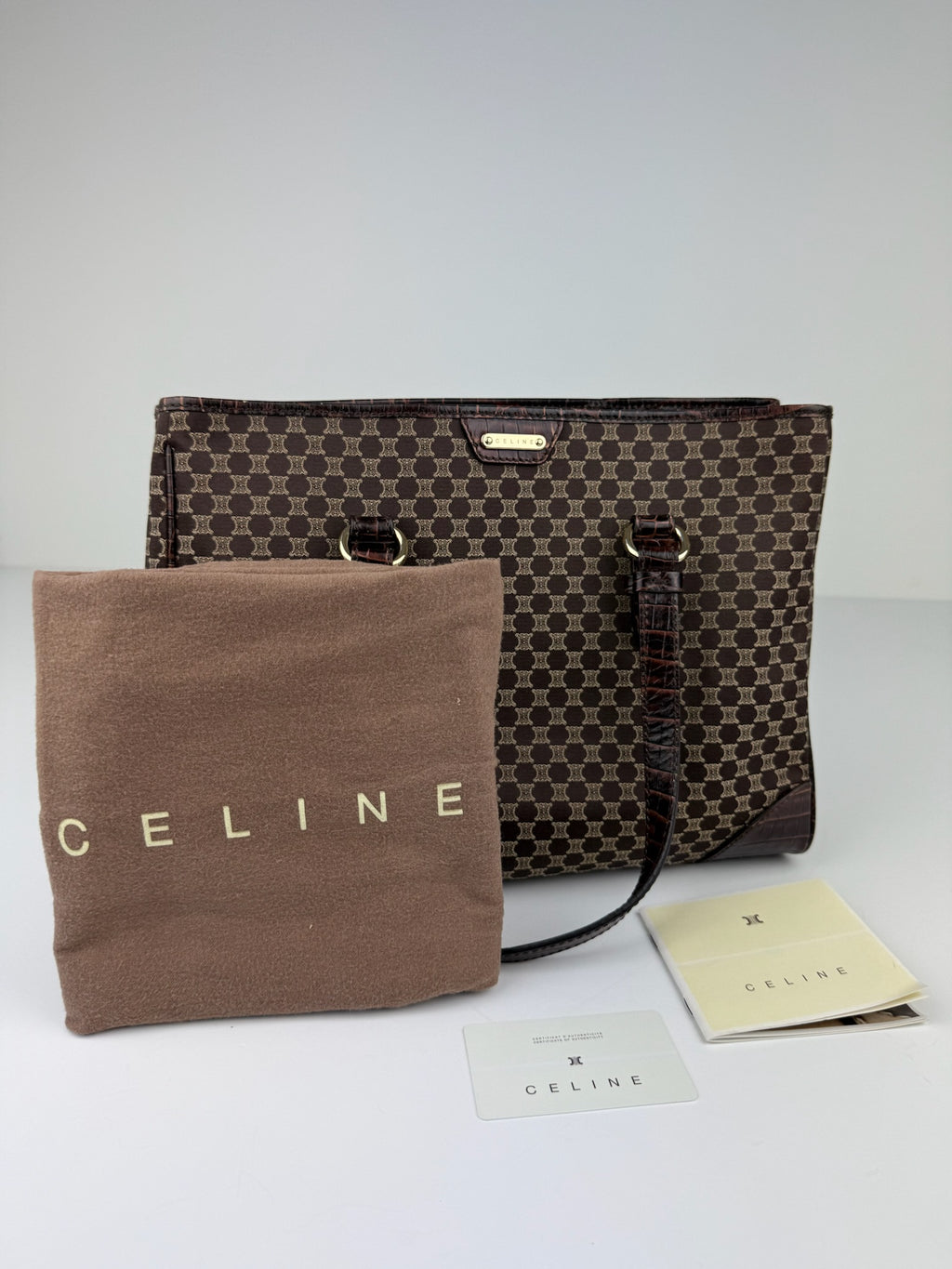 CELINE MACADAM/TRIOMPHE TOTE