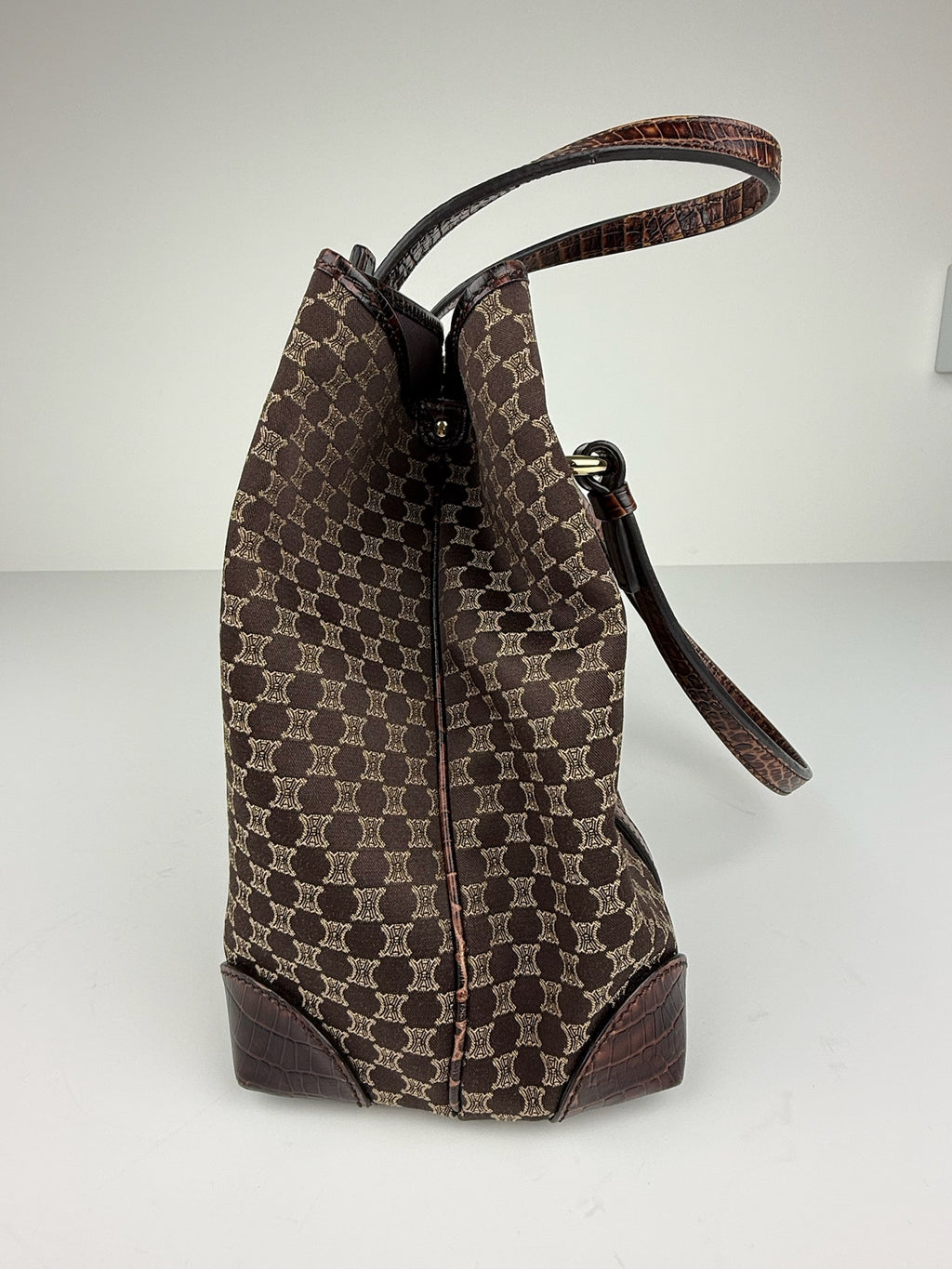 CELINE MACADAM/TRIOMPHE MONOGRAM TOTE