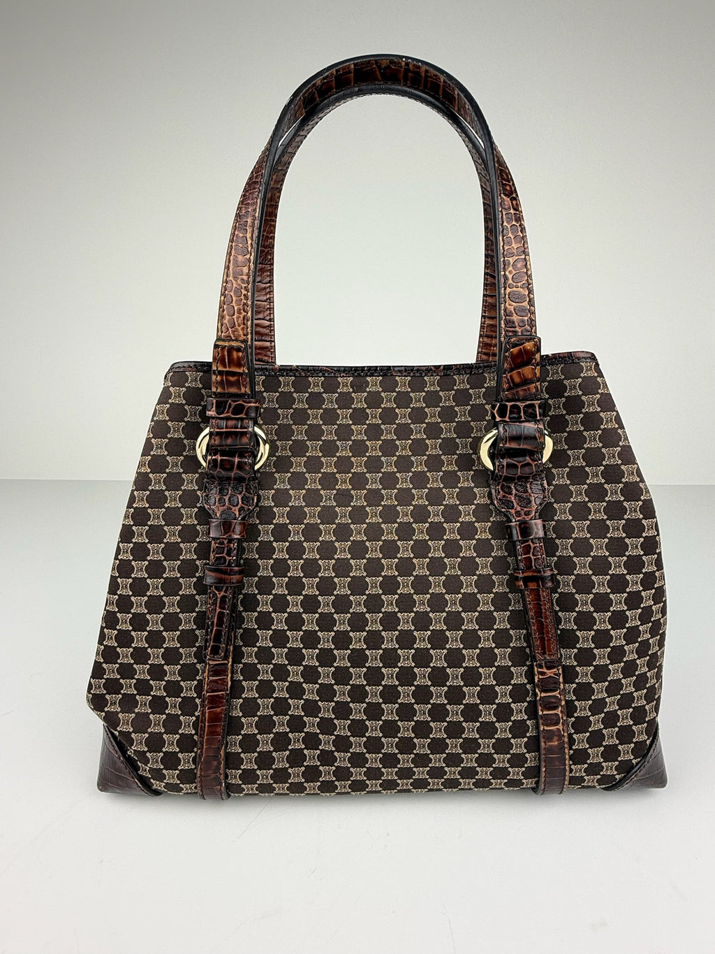 CELINE MACADAM/TRIOMPHE MONOGRAM TOTE