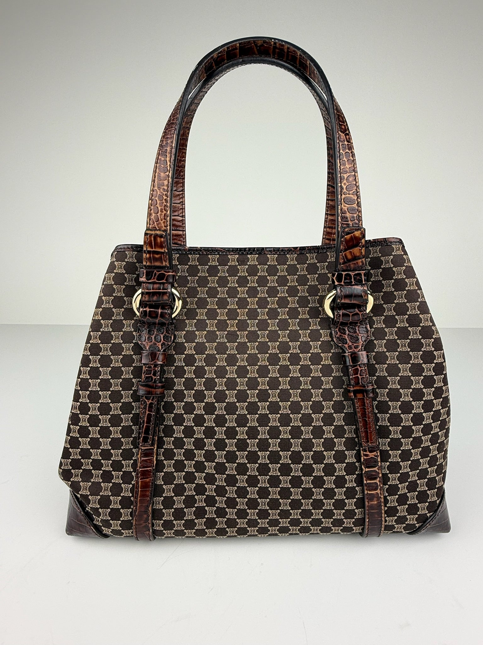 CELINE MACADAM/TRIOMPHE MONOGRAM TOTE