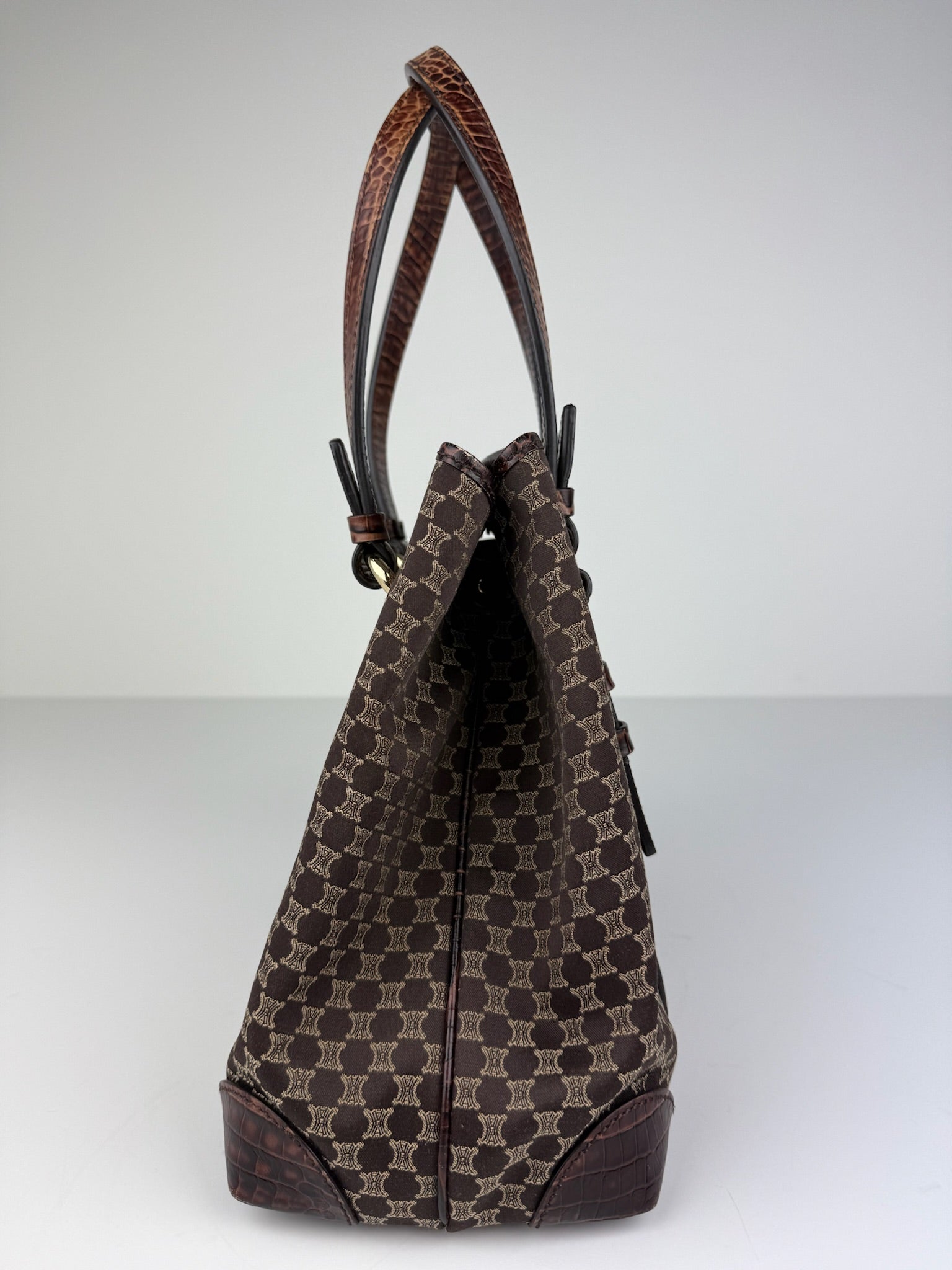 CELINE MACADAM/TRIOMPHE MONOGRAM TOTE