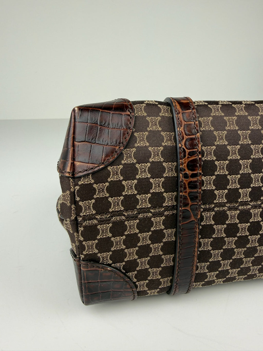 CELINE MACADAM/TRIOMPHE MONOGRAM TOTE