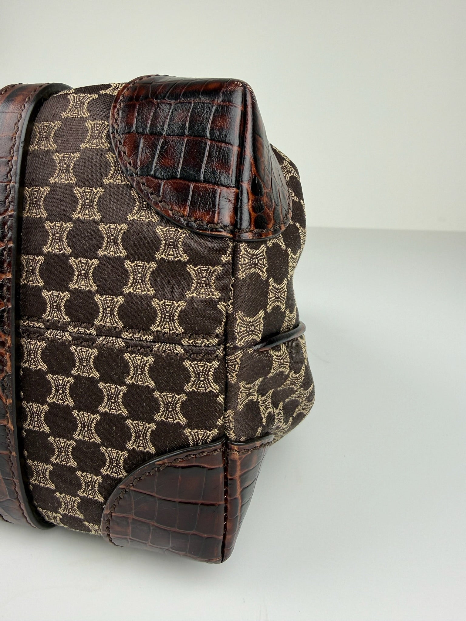 CELINE MACADAM/TRIOMPHE MONOGRAM TOTE