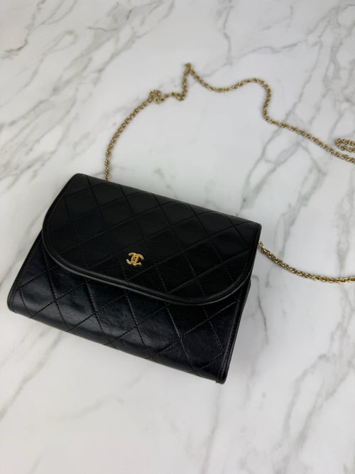 CHANEL SHOULDERBAG BAG MATELASSE PUSH LOCK
