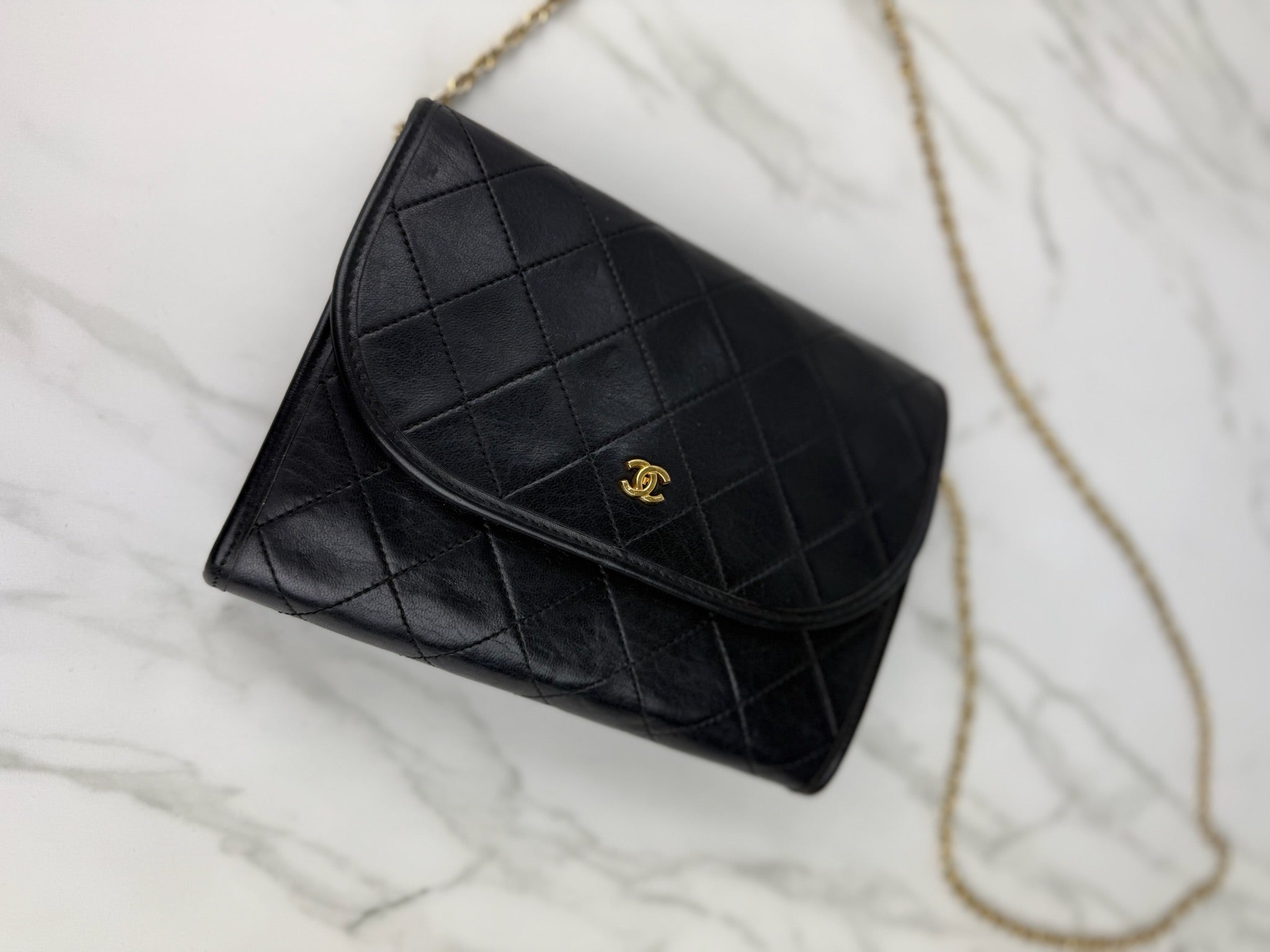 CHANEL SHOULDERBAG BAG MATELASSE PUSH LOCK