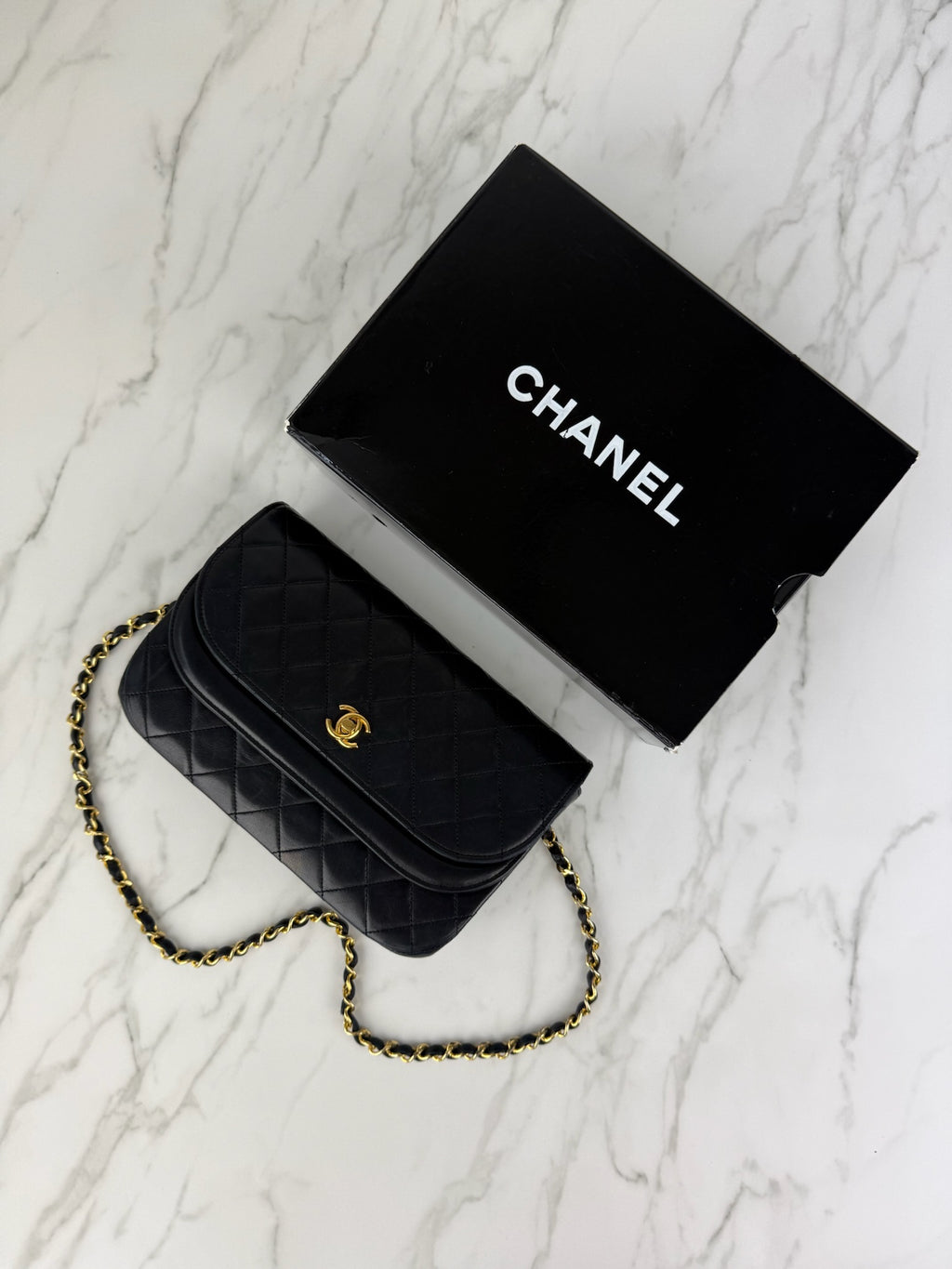 CHANEL MATELASSE DOUBLEFLAP CHAIN SHOULDER BAG 23
