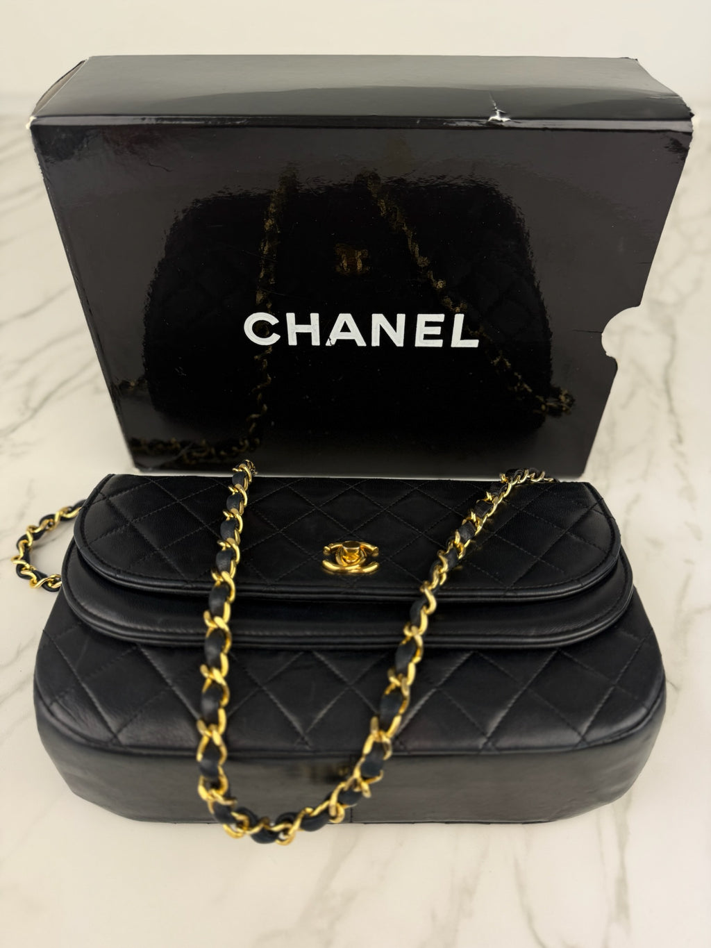 CHANEL MATELASSE DOUBLEFLAP CHAIN SHOULDER BAG 23