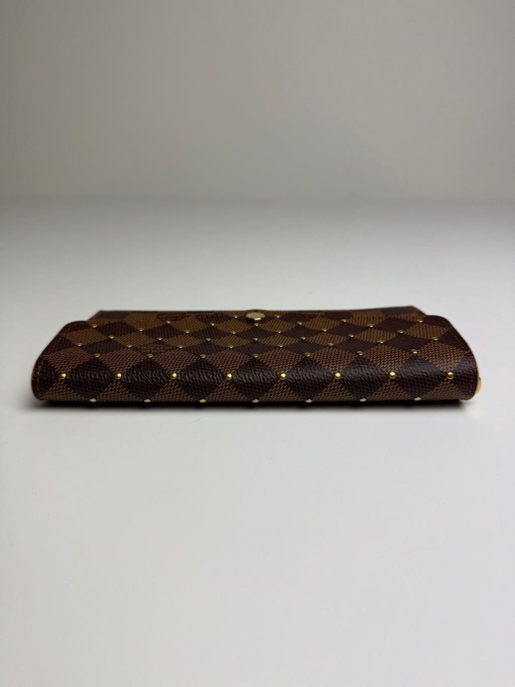 LOUIS VUITTON SARA WALLET DAMIER EBENE STUDS