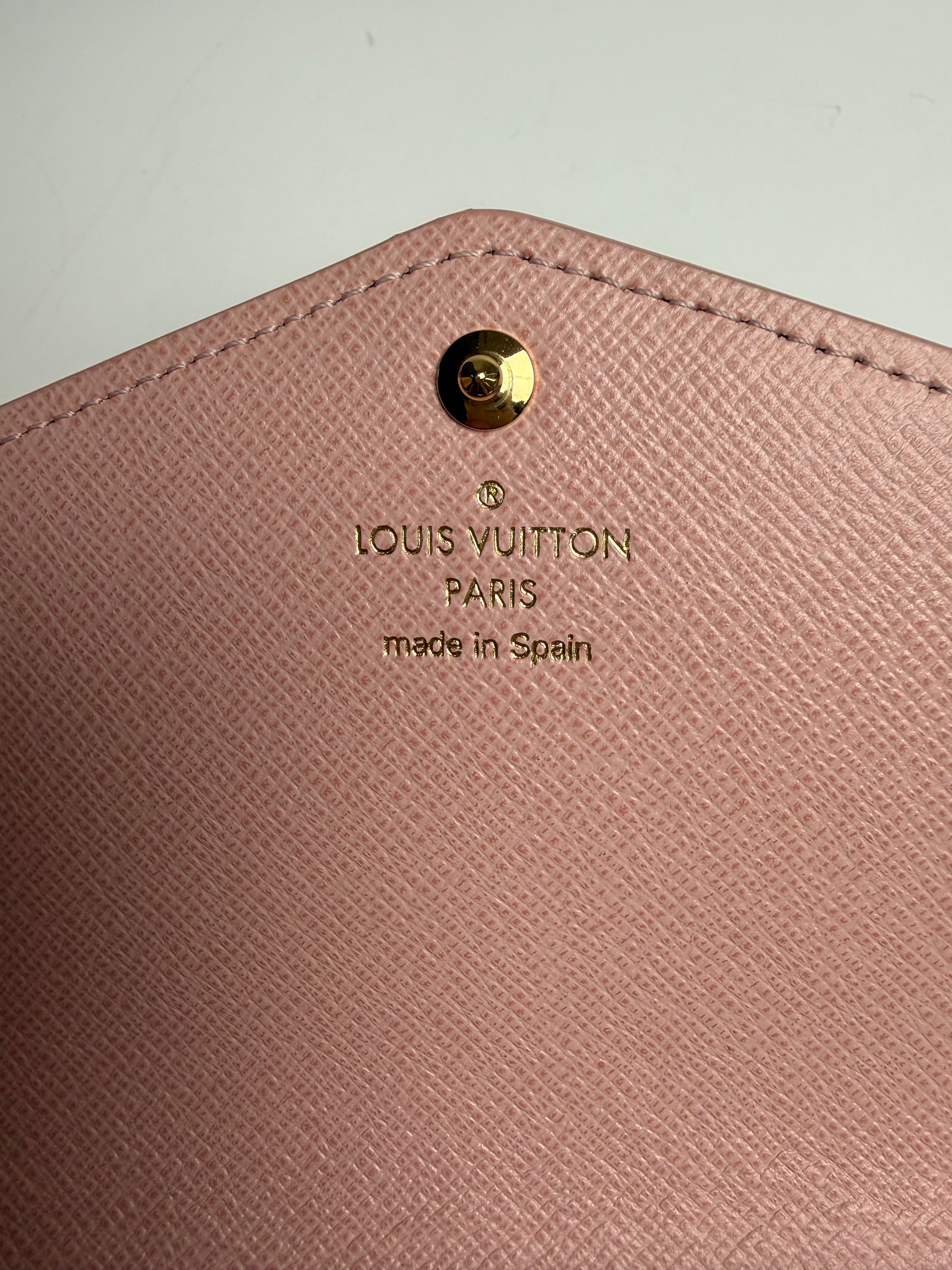 LOUIS VUITTON SARA WALLET DAMIER EBENE STUDS