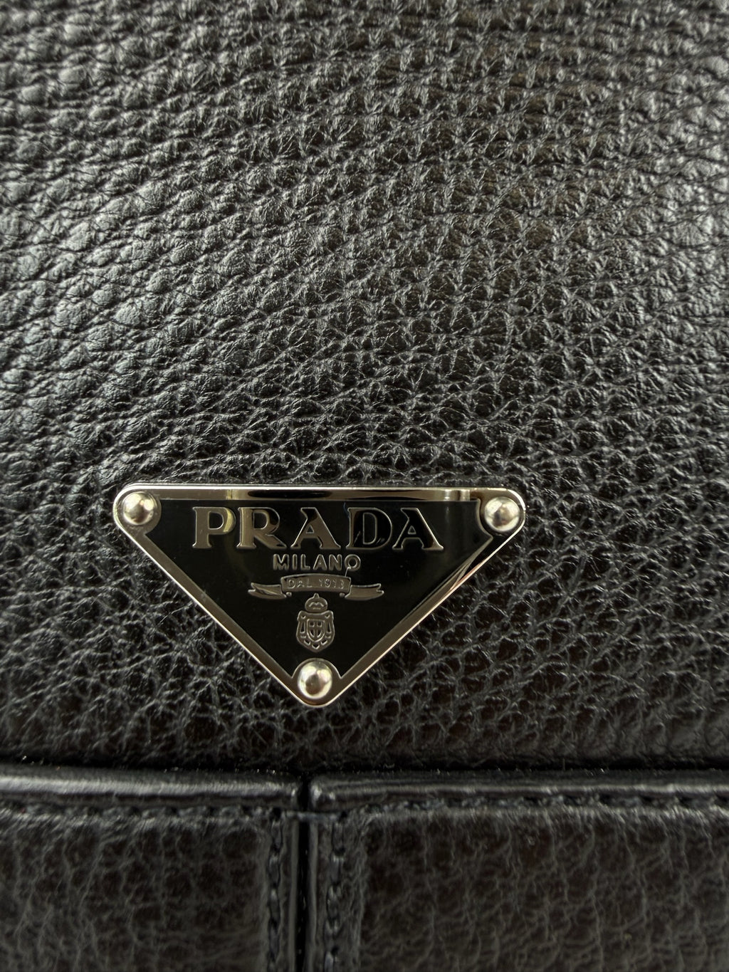 PRADA VITELLO DAINO TRIPLE BOW TOTE