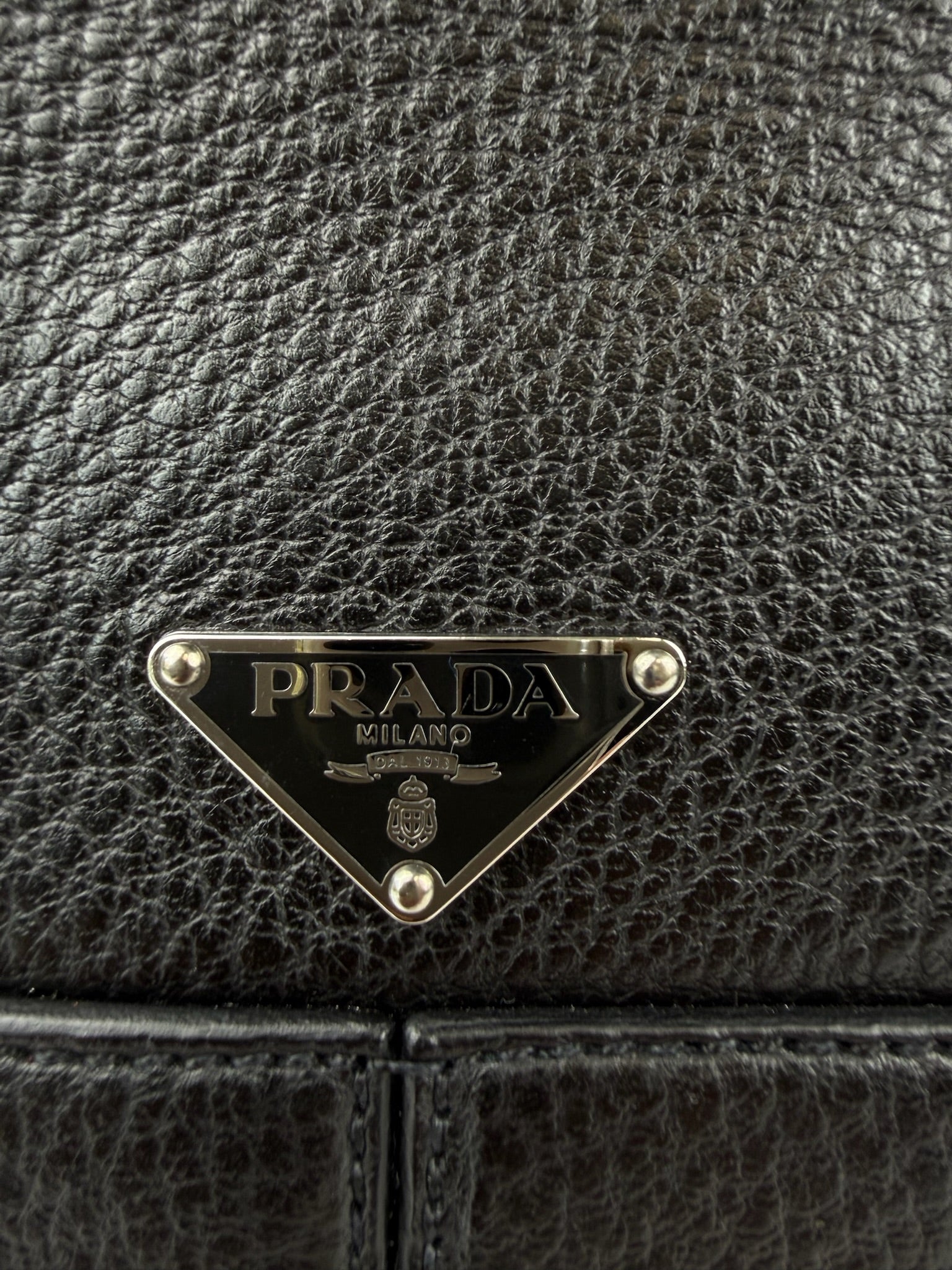 PRADA VITELLO DAINO TRIPLE BOW TOTE