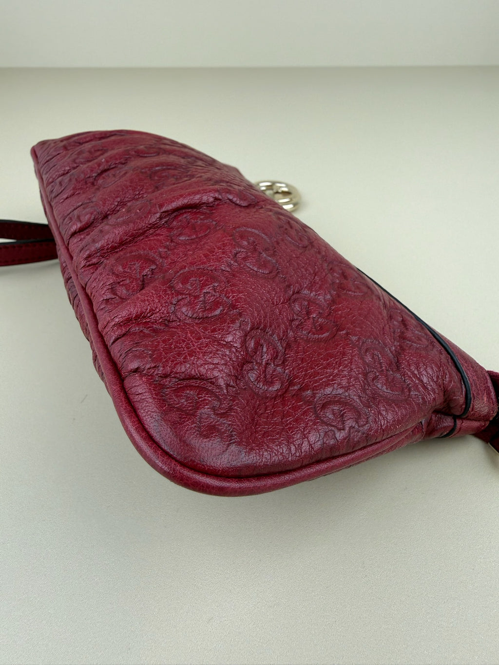 GUCCI GUCCISSIMA WRISTLET CLUTCH/POUCH