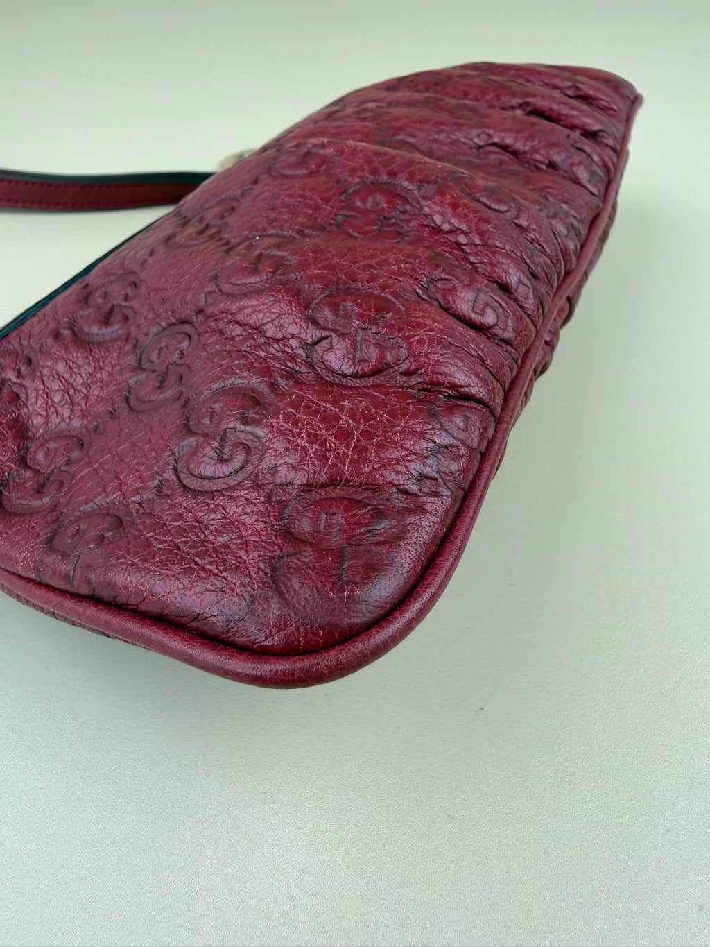 GUCCI GUCCISSIMA WRISTLET CLUTCH/POUCH