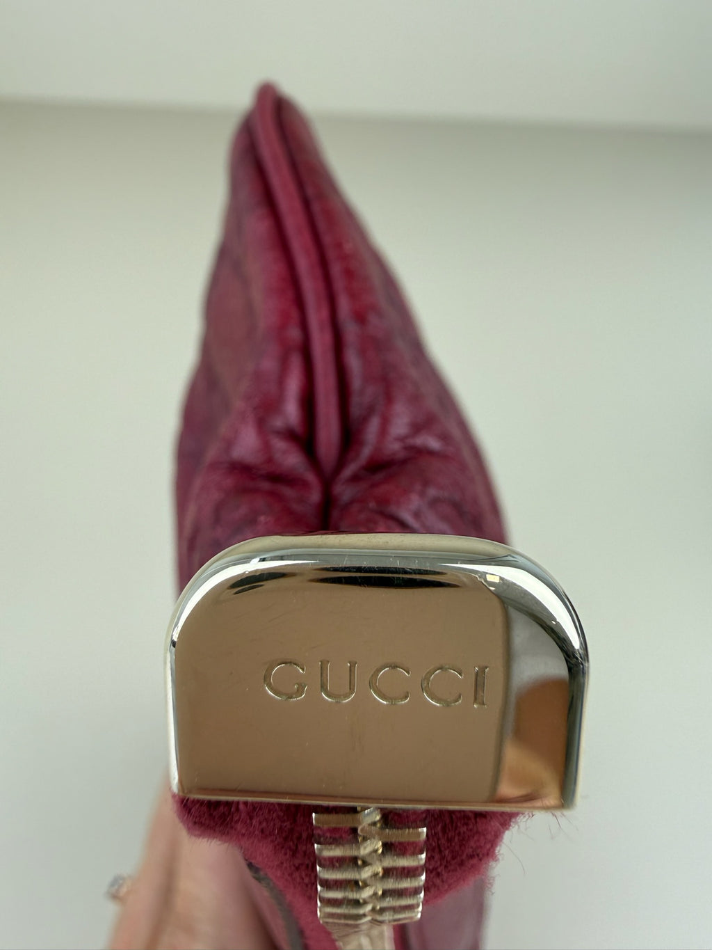 GUCCI GUCCISSIMA WRISTLET CLUTCH/POUCH