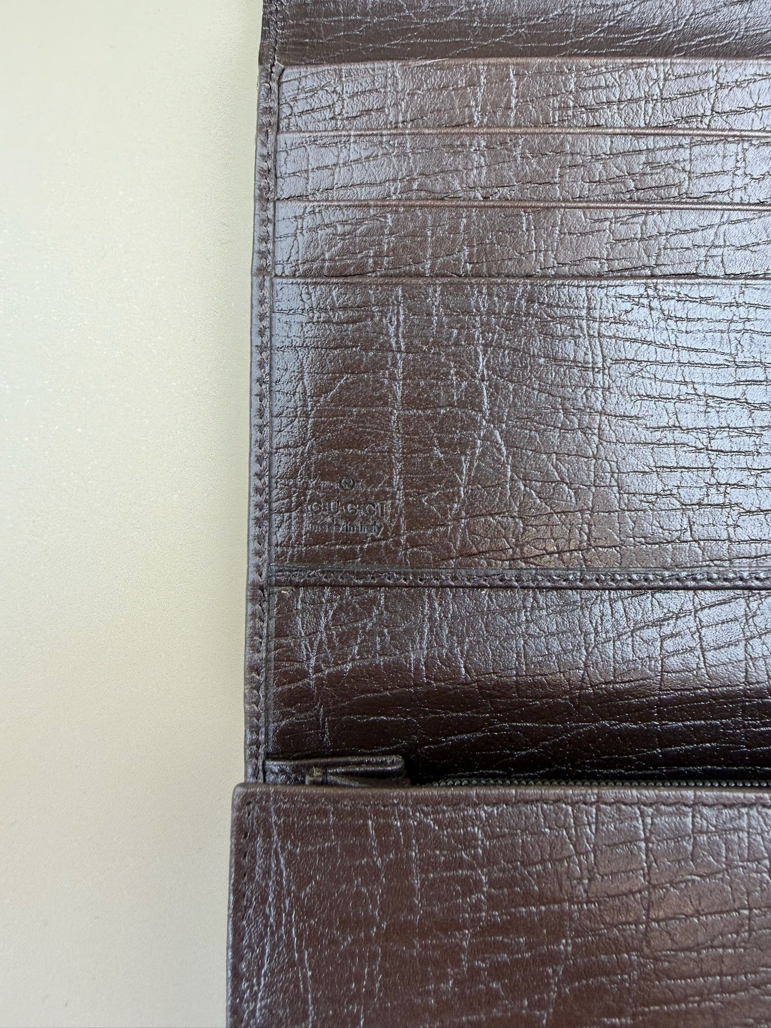 GUCCI HORSEBIT TRI-FOLD LONG WALLET