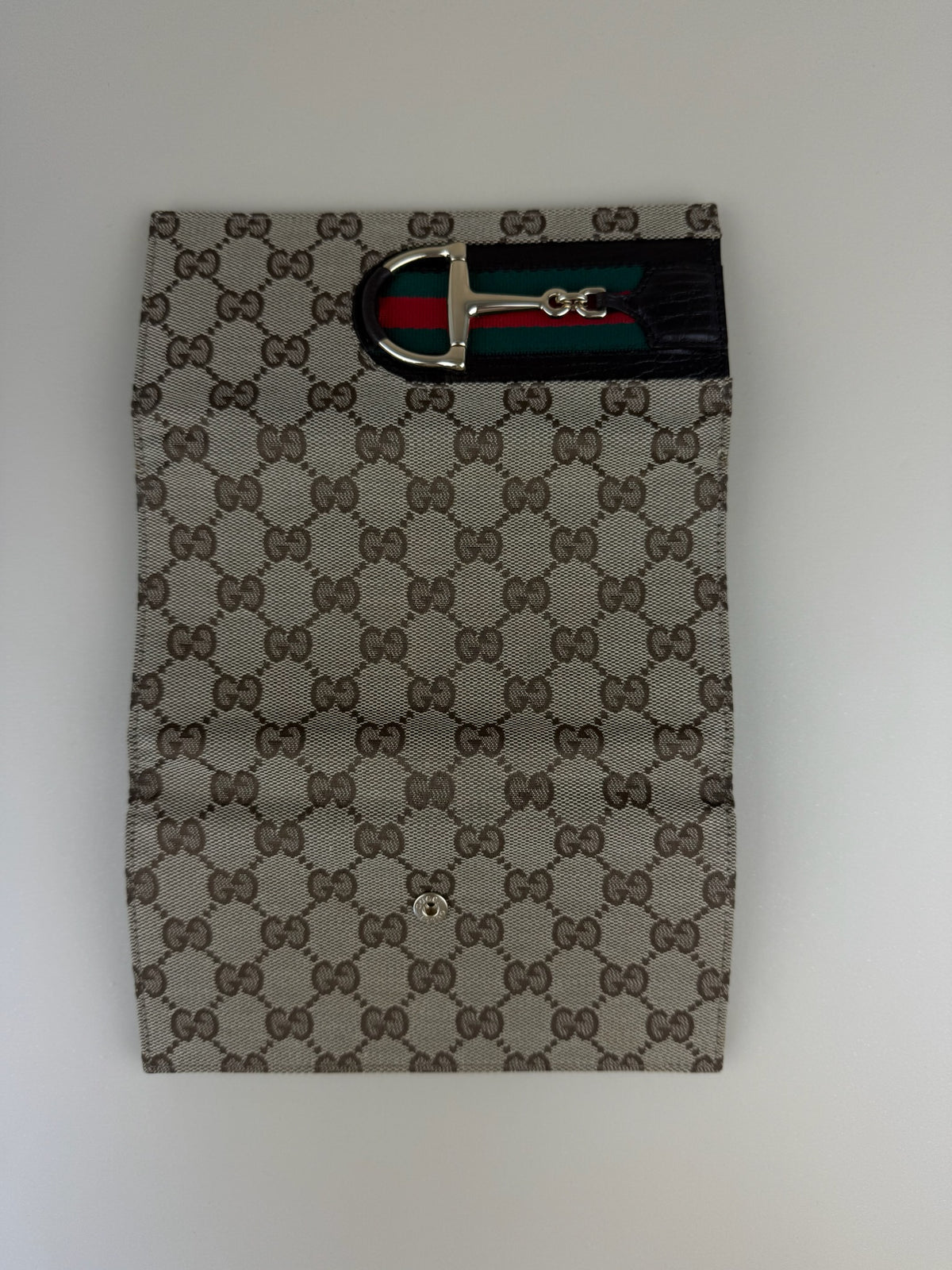 GUCCI HORSEBIT TRI-FOLD LONG WALLET