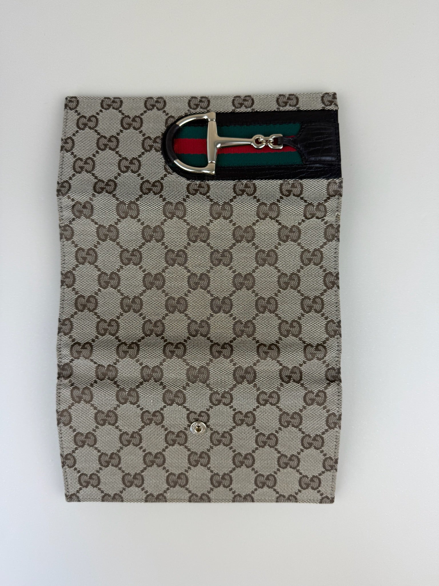 GUCCI HORSEBIT TRI-FOLD LONG WALLET