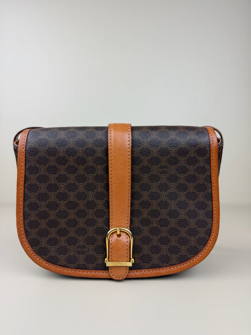 CELINE MACADAM SHOULDER/CROSSBODY BAG