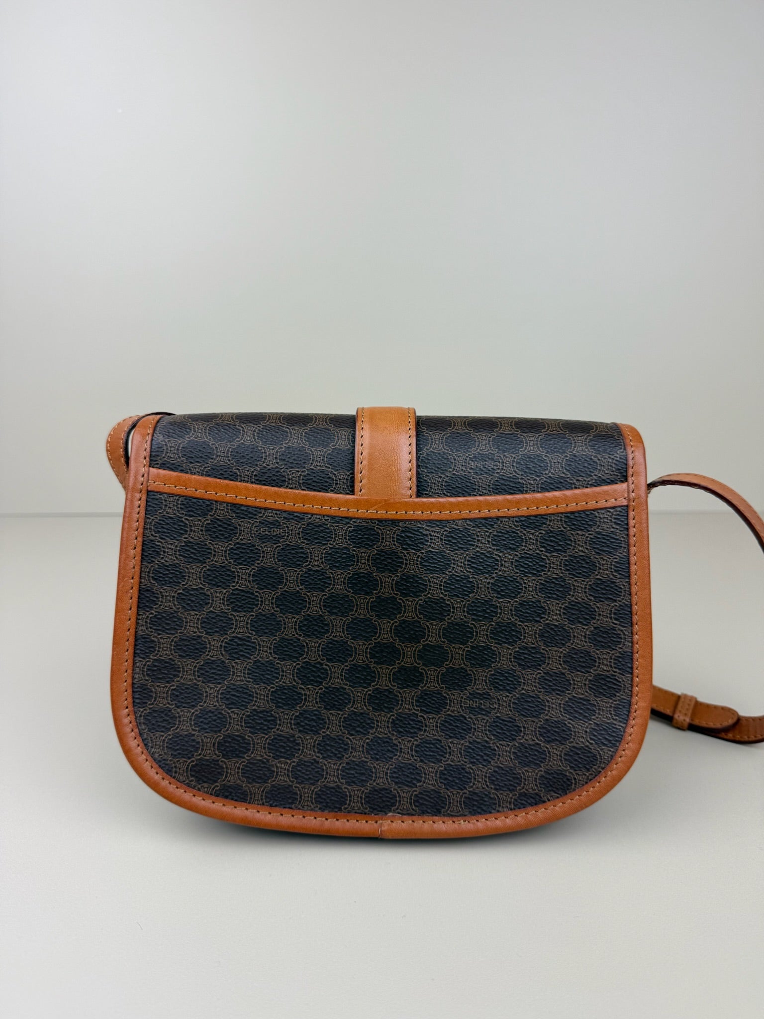 CELINE MACADAM SHOULDER/CROSSBODY BAG