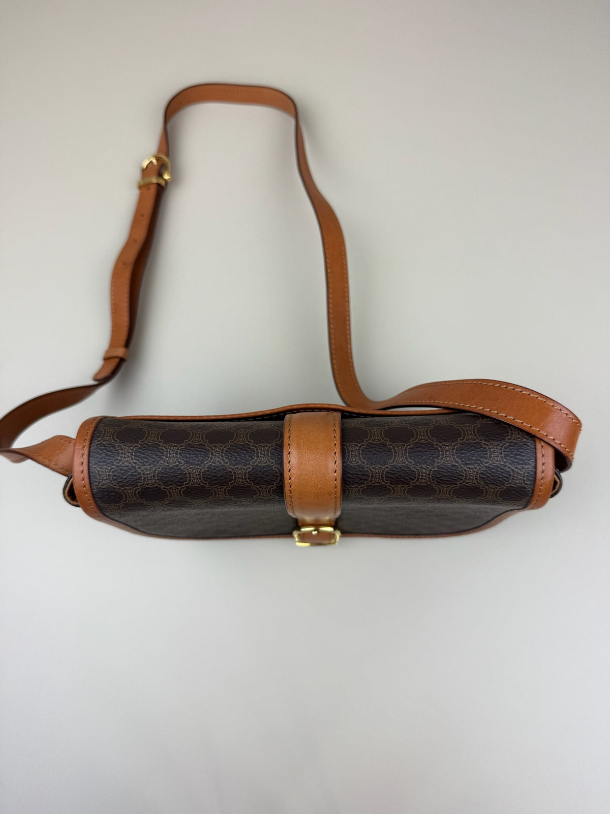 CELINE MACADAM SHOULDER/CROSSBODY BAG